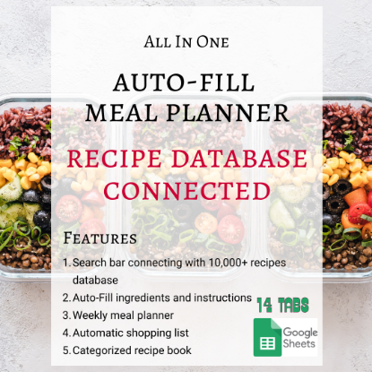 Picture of DelicousOfWorld Auto Fill Meal Planner